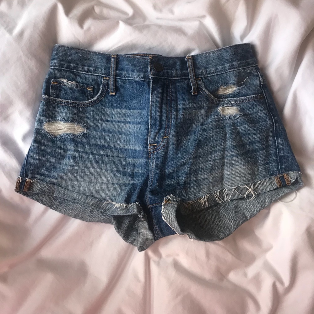 Abercrombie High-waisted Jean Shorts